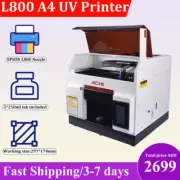 ACHI A4 UV Printer Flatbed Printer Epson L800 Nozzle For Phone Case Wood Printer
