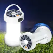 Solar Magnetic LED Camping Light Lantern Tent Lamp Outdoor Rechargeable Portable
