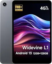 ALLDOCUBE iPlay 50 Mini Android 13 Tablet, 8.4 Inch Widevine L1 Tablet, FHD 1920x1200 Incell IPS, 12(4+8)GB RAM 128GB ROM/TF 512GB, Octa-Core 1.6GHz Tablet PC, 4G LTE/5G WiFi/BT 5.0, Google GMS