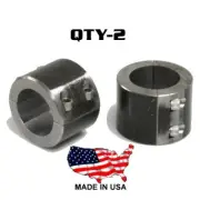 2 - Steel Universal Weld On Bar Clamp 1-1/2" Roll Cage Fabrication Mount 4 Bolt