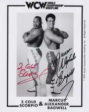 Marcus Alexander Buff Bagwell 2 Cold Scorpio Signed 8x10 Wrestling Photo WCW 4