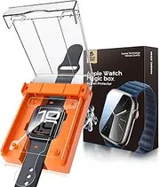 [MAGIC JOHN] 2 Pack for Apple Watch Ultra/Apple Watch Ultra 2 49MM Screen Protector, Ceramic Film Material Not Glass 7H, Easy Installation, Bubble Free, Anti-Scratch, HD Clear