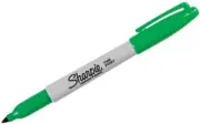SHARPIE Fine Point Permanent Markers, Green, 1 Count