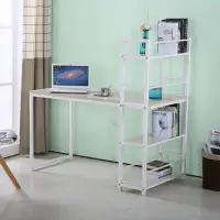 在飛比找momo購物網優惠-【obis】艾美4尺本色白腳書桌架書桌