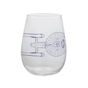 Vandor Star Trek 18 Ounce Contour Glass Tumblers, 2 Piece Set (80112)
