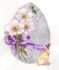 Needlepoint Canvas 13 or 18 mesh & Kreinik like Hand Painted Silver Dogwood