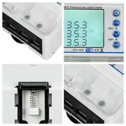 3 Phase 380V 100A Tuya WiFi Smart Bi-Directional KWh Meter over Under Voltage Protector Relay Switch Current Limit