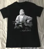 Kurt Cobain Nirvana T Shirt Men Size S-5XL Cotton Short Sleeve DO459