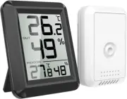 Indoor Outdoor Thermometer, Digital Hygrometer, Humidity Monitor Wireless Room