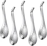 GRIRIW 5pcs Kitchen Gadgets Caviar Colander Strainer Sifter Eating Spoon Skimmer