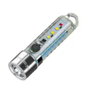 Smiling Shark SD-1221 Mini Flashlight LED Rechargeable Torchlight, Portable Torch with High Luminous Multifunctional key