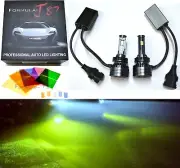 LED Kit F15 140W H11 Lime Yellow Two Bulbs Head Light Low Beam Replacement Stock