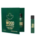 *DSQUARED2 GREEN WOOD 心動綠男性淡香水針管 1ML