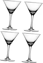 4pcs Elegant Tall Cocktail Glasses Crystal Goblet Glassware for Bar for Wine Juices Festive Celebrations Capacity for Parties and Special Occasions