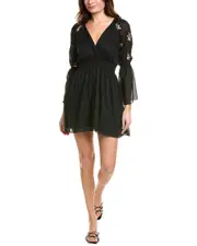 PHIE COLLECTIVE Golden Flower Mini Dress