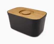Bread Bin with Bamboo Lid - Black | Joseph Joseph AU