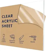 Falken Design Acrylic Plexiglass Sheet, Clear, 36" x 40" x 3/8"
