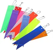 Abaodam Fashionable Practical 10 Pack Reflective Pendants PVC Night Keychain for Schoolbag Bag Charms