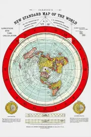 Flat Earth Map - 3 Gleason's New Standard Maps Of The World - Large 24" x 36"