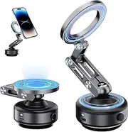 YOUSHEME Nixie Vacuum Magnetic Car Phone Mount,Nixie N’Go Pro 360 Adjustable Suction Cup Phone Mount,Official Foldable Smart Double-Sided Magnetic Phone Holder Hands-Free for Smooth Surface