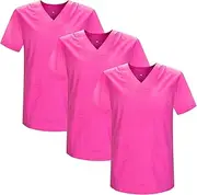MISEMIYA - Pack of 3 - Sanitary Casaca Unisex Sanitary Uniforms Sanitary Uniform Medical Uniform - Ref 817 * 3, Fuchsia 21, Small