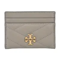 在飛比找誠品線上優惠-TORY BURCH KIRA金屬LOGO皮革絎縫卡片夾(多