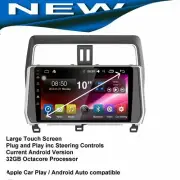 for TOYOTA PRADO 150 2018-19 GPS BLUETOOTH APPLE CARPLAY HEAD UNIT PLUG PLAY