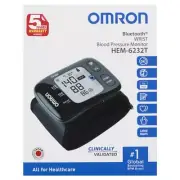 Omron HEM6232T Bluetooth Wrist Blood Pressure Monitor