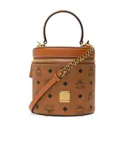 MCM Cylinder Bucket Bag One size Brown