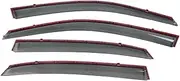 FUWKAIZS Deflectors Compatible for Volvo V60 2011 2012 2013 2014 2016 2017 2018 Windshield Car Side Window Visors Trim Rain Eyebrow Auto Accessories