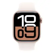 Apple Watch Series 10 GPS 42mm Rose Gold Aluminium Case with Light Blush Sport Band - S/M