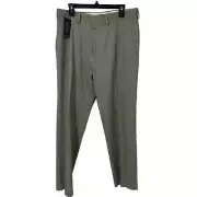NWT Kenneth Cole Reaction slim stretch dress pants Men size 36x32 oatmeal