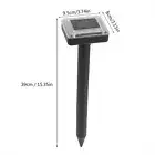 2pcs Garden Solar Powered Ultrasonic Repeller Pest Rodent Mouse Mice Snake TOH