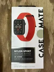 Case-Mate Apple Watch Nylon 38-40mm Strap - Red Series 1,2,3,4,5