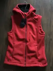 Stormtech Knit Hooded Vest Womens Size Medium T-Red #CXV-2W NWT A1