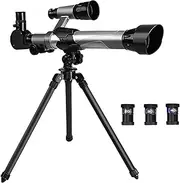 Adults Kids Monocular Telescope with Tripod 50mm Aperture Refractor Telescope Floor Standing Best Portable Telescope Beg