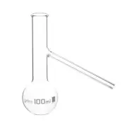 Eisco Labs 100ml Distilling Flask with Side Arm - Borosilicate Glass