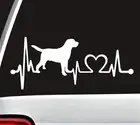 Labrador Retriever Heartbeat Lab Decal Sticker Truck Car SUV Van Laptop K1003