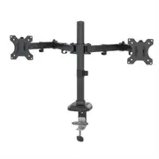Barkan 13"-27" Dual Flat / Curved Monitor Desk Mount, Full Motion - Black
