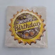 Hoppy Birthday Beer Napkins Party Ale yeah cheers and beers 16 count