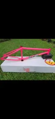 S&M Mike Huckers Hot Pink Signature BMX Frame