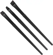 Ipetboom Essential Makeup Tools 3pcs Flat Eyeliner Brush Angled Brow Brush Portable Versatile for Women