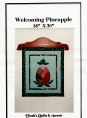 Welcoming Pineapple Wall Quilt Pattern by Dinah's Quilts & Accents