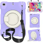 MCC Kids Shockproof Strap iPad 9.7 2018 6th Gen Apple Case Cover Ring [Light Purple]