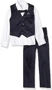 [Isaac Mizrahi] Boys' 4-Piece Velvet Vest Set