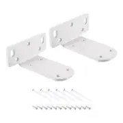Shelf Brackets, 2Pcs 45x95mm Cold Rolled Steel Floating Shelves Bracket (White)