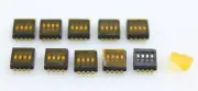 Qty 10 C&K TDA04H0SB1 Dip Switch SPST 4 Position Surface Mount Slide