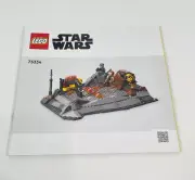 Lego Star Wars Obi-Wan Kenobi vs Darth Vader 75334 Instruction Manual Only