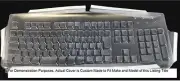 Custom Made Keyboard Cover for Logitech Illuminated Y-UR95-209G106