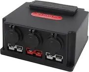 Mini Power Distribution Control Box, 12V 24V Power Center with USB for RV Boat Camping, Multifunctional Battery Box
